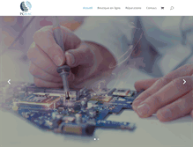 Tablet Screenshot of pcmac-informatique.com